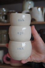 Load image into Gallery viewer, PERSONALISED ESPRESSO CUPS/SHOT GLASSES